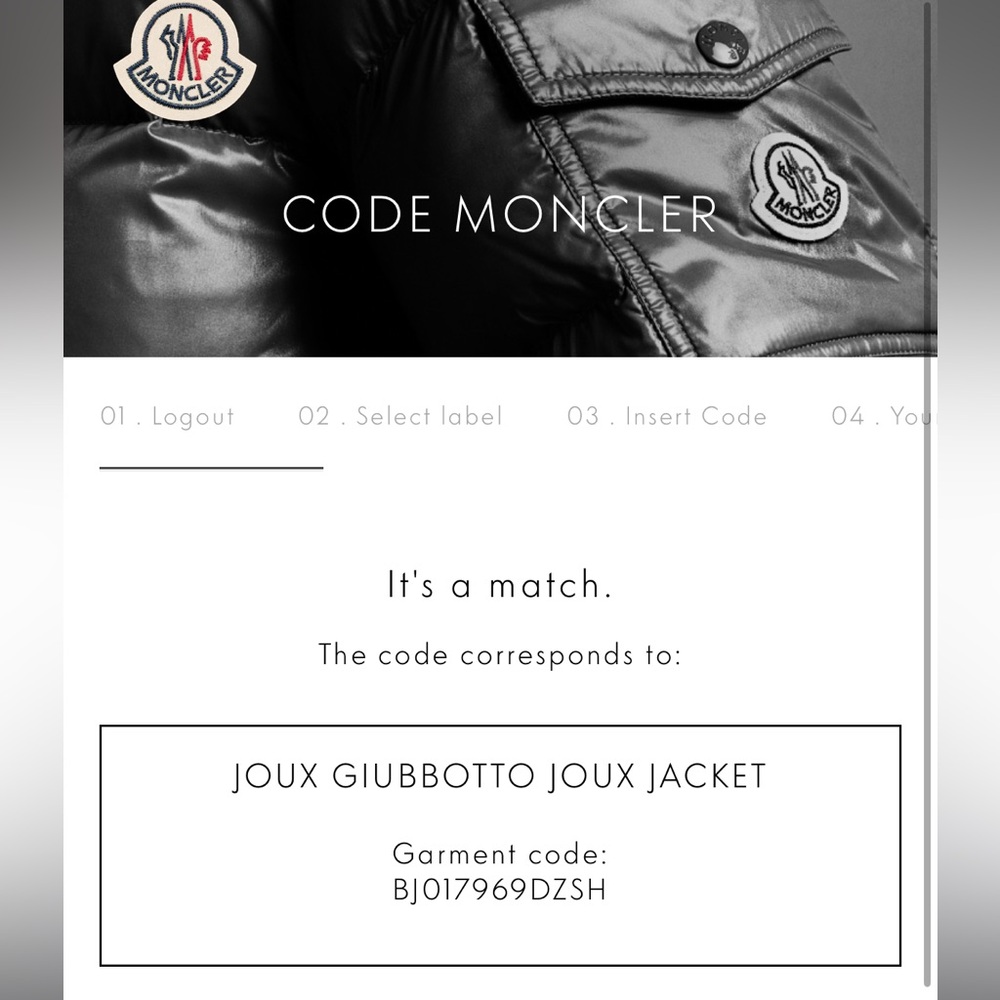 Moncler  puffer Norme AFNOR G32-003 - Picture 8 of 8